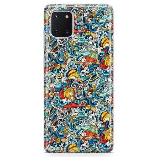 Samsung Galaxy A81 Kılıf Uludağ Doodle Arka Kapak Koruma Desenli Full Koruyucu