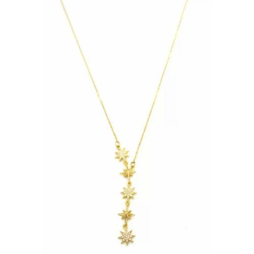 Kuzey Yıldızı Y Kolye - Altın