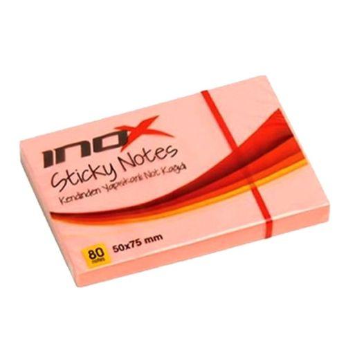 Postit 80 Yaprak 50X75mm Yapışkanlı Not Kağıdı Pembe - 3 adet