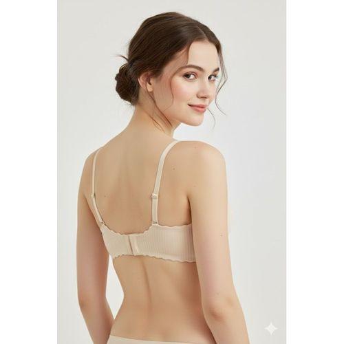 Lazer Kesim Dolgulu Telsiz İz Yapmaz Sütyen Ten