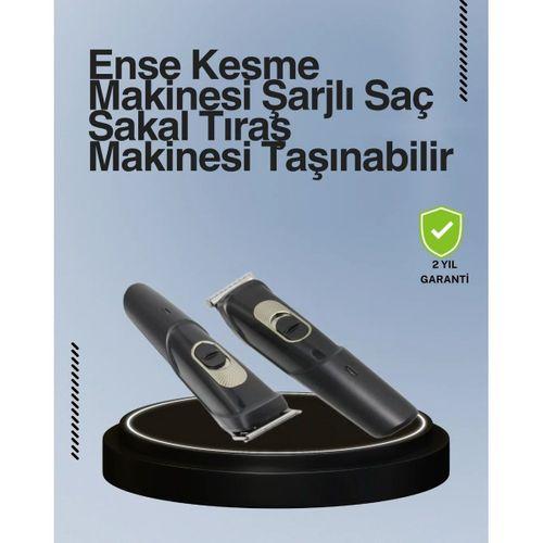 Kablosuz, Paslanmaz Çelik Bıçaklı Profesyonel Saç Ve Sakal Tıraş Makinesi – Sessiz, Güçlü Ve Ergonomik