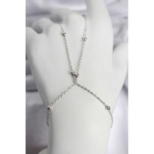 316L Çelik Gümüş Renk Top Zincirli Kadın Şahmeran