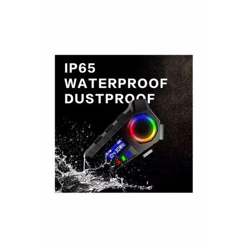 Y30 Kask Kulaklık Bluetooth Motosiklet Kulaklık Rgb Radyolu Intercom