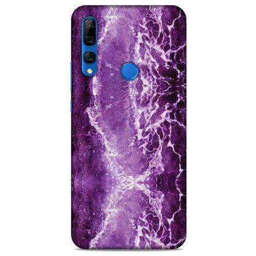 Mermer Desenli (18) Tema Telefon Kılıfları Mor Huawei Y9 Prime 2019 Kılıf