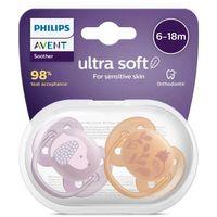 Çocuk Philips Avent Ultra Yumuşak Emzik 6-18 Ay Kız