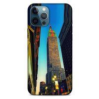 Apple iPhone 12 Pro Max Kılıf Dünya Mimarisi (6) Silikon Kılıf Empire State