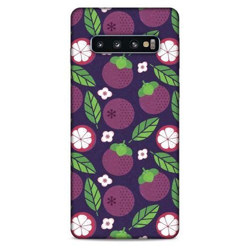 Frutix Mangosteen 01 Samsung Galaxy S10 Kılıf Desenli Silikon