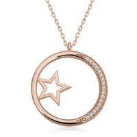Lucky Life 925 Ayar Gumuss  Rose Yıldız Detaylı Halka Lucky Life Lucky Life Kadın Kolye