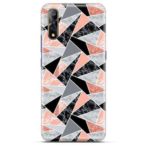 Mermer Desenli (32) Tema Soft Silikon Kılıf Bakır rengi Casper Via F3 Kılıf