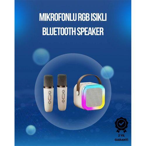 Bluetooth, Usb Ve Aux Girişli Çok Fonksiyonlu Karaoke Hoparlör