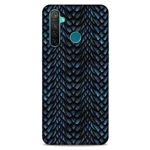 Oppo Realme 5 Pro Kılıf Dragons (4) Koruma Kılıfı Ejderha Skin Lacivert