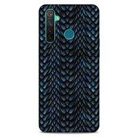 Oppo Realme 5 Pro Kılıf Dragons (4) Koruma Kılıfı Ejderha Skin Lacivert