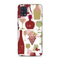 Samsung Galaxy M31 Kılıf Wine Arka Kapak Silikon Koruma Full Koruyucu