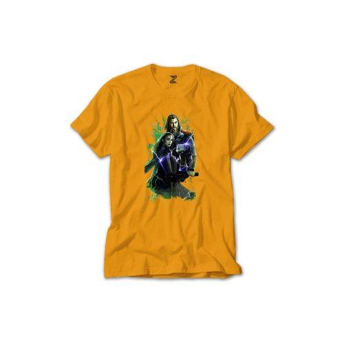 Top Gun Fly Renkli Tişört Sarı Renkli