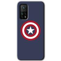 Xiaomi Mi 10T Kılıf HD Desen Baskılı Arka Kapak + Temperli Cam - Captain!