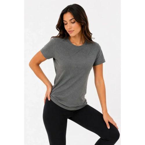 Basic Tişört Bisiklet Yaka Kısa Kol Günlük Yazlık Slim Fit T-Shirt - Antrasit