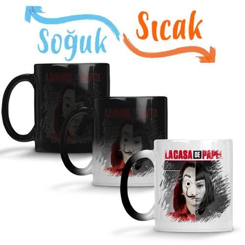 La Casa De Papel Sihirli Kupa Bardak Porselen