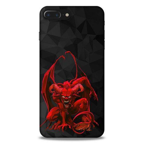 Lopard Apple Iphone 8 Plus Uyumlu Kılıf Tattoo's (17) Tasarım Kılıf Red Dragon
