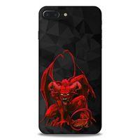 Lopard Apple Iphone 8 Plus Uyumlu Kılıf Tattoo's (17) Tasarım Kılıf Red Dragon