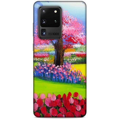 Samsung Galaxy S20 Ultra Kılıf Japonya (40) Fit Silikon Kılıf Japonya Ağaçları