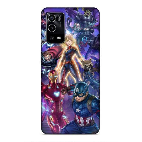 Oppo A55 5G Uyumlu Kılıf BMovie (37) Silicone Cover Kaptan Amerika