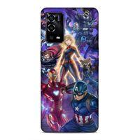 Oppo A55 5G Uyumlu Kılıf BMovie (37) Silicone Cover Kaptan Amerika