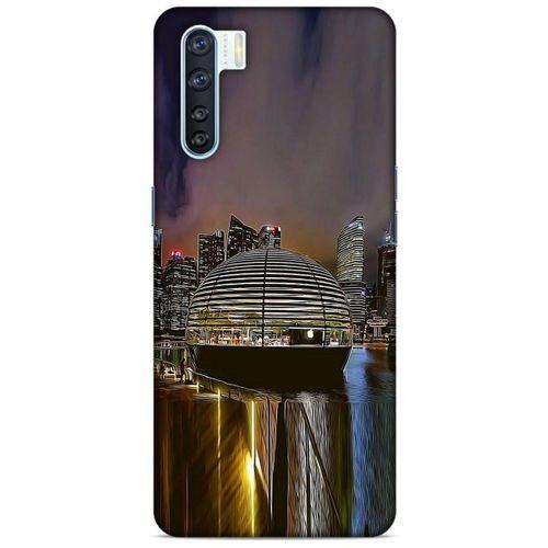 Oppo A91 Kılıf Dünya Mimarisi (49) Ultra Silikon Kılıf Apple Marina Bay