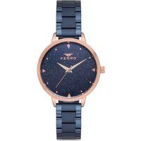 Ferro Lacivert Çelik Kordon Kadın Kol Saati F21076A-116-T