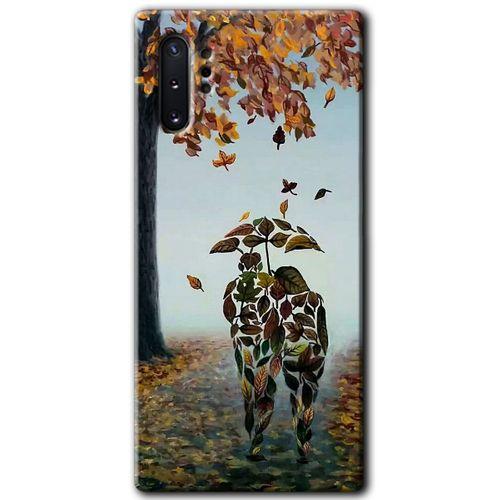 Galaxy Note 10 Plus Kılıf HD Desen Baskılı Arka Kapak - Doğadan Aşk + Kırılmaz Cam