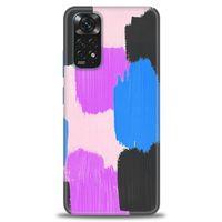 Xiaomi Redmi Note 12 Pro 4G Kılıf HD Baskılı Kılıf - Mor Siyah + Tam Ekran Koruyucu