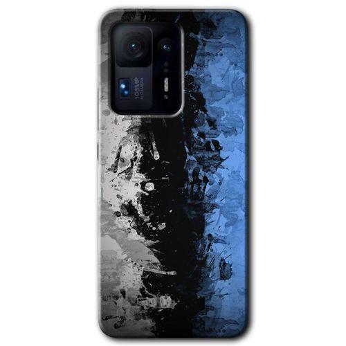 Xiaomi Mi Mix 4 Kılıf HD Desen Baskılı Arka Kapak+Temperli Cam - Abstract Wallpaper