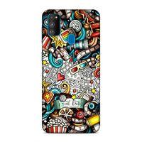 Samsung Galaxy M30s Kılıf Sinema Doodle Arka Kapak Silikon Koruma Full Koruyucu