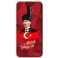 OPPO Oppo Reno 2z Kılıf HD Desen Baskılı Arka Kapak - Atatürkiye