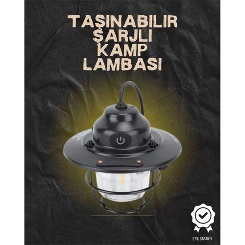 Kamp Ve Bahçe İçin Retro Led Fener – Sıcak Işık, Uzun Ömürlü Batarya