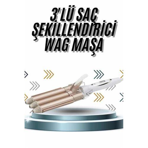 Wag Maşa Profesyonel Saç Şekillendirici İyon Özellikli Isı Kademeli