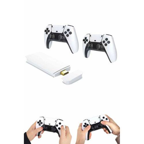 4k Hd Görüntü Kaliteli Retro Game Stick 20000 Oyunlu Çift Kollu Beyaz Game Stick