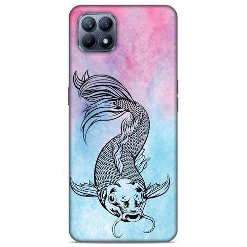Lopard Huawei P40 Lite Uyumlu Kılıf Tattoo's (31) TPU Kılıf Balık Dövmesi