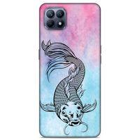 Lopard Huawei P40 Lite Uyumlu Kılıf Tattoo's (31) TPU Kılıf Balık Dövmesi