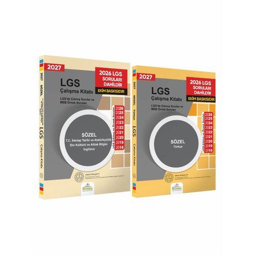 2027 LGS 8 Sınıf Çıkmış ve MEB Örnek Sorular Türkçe-Tarih-Din-İng SÖZEL Çalışma Kitabı 2li Kitap SET