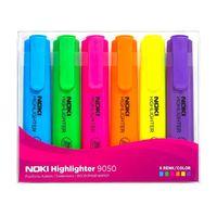 NOKİ NEON FOSFORLU KALEM 6 'lı PVC POŞET