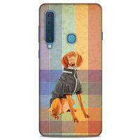 Samsung Galaxy A9 2018 Kılıf Köpek Kıyafetleri (36) Glitter Kılıf Alman Pointer