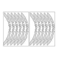 YAMAHA Yamaha Reflektör Beyaz Ybr Uyumlu Büyük 1 Set Jant Şeridi