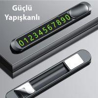 Zhltools Araç Geçici Park için Telefon Numaratörü Siyah