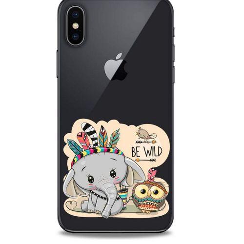 Zoologix (51) Apple Iphone X Şeffaf Kılıf Silikon Desenli