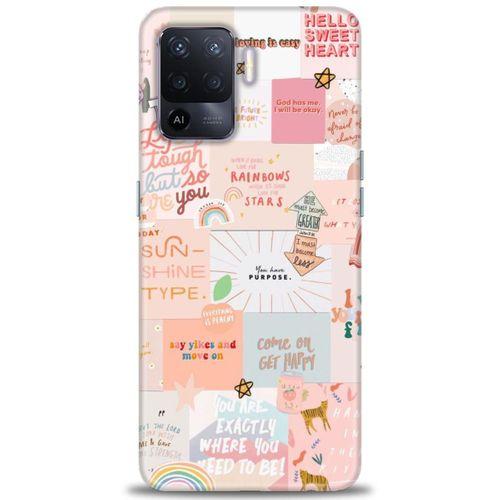 Oppo Reno 5 Lite Kılıf HD Baskılı Kılıf - Hello Sweat + Tam Ekran Koruyucu