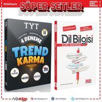Trend Karma TYT 4 Deneme ve AKM Dil Bilgisi Soru Bankası Seti 2 Kitap