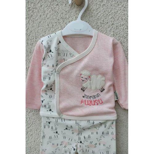 Annesinin Kuzusu Şapkalı Eldivenli 5'li Kız Zıbın Seti