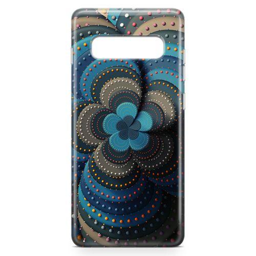 Samsung Galaxy S10 Kılıf İnci Taşlı Çiçek Arka Kapak Koruma Desenli Full Koruyucu