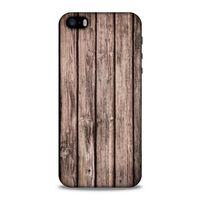 Lopard Apple iPhone SE Uyumlu Kılıf Wood'X (17) Tasarım Kılıf Baskılı