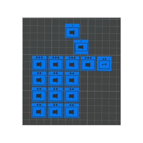 4 CMBG PSYOPS Coy ORBAT Jetonları 3D Baskı (Bu ürün Sadece Plastik parçadır - Almadan Önce Soru Sorabilirsiniz)